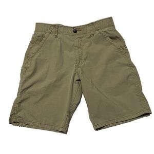 Wrangler Snap Button Casual Brown Shorts Pockets Men’s Size 30